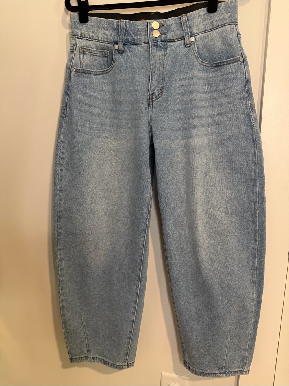 Indigo Poppy (8) Relaxed Light Wash Barrel Jeans